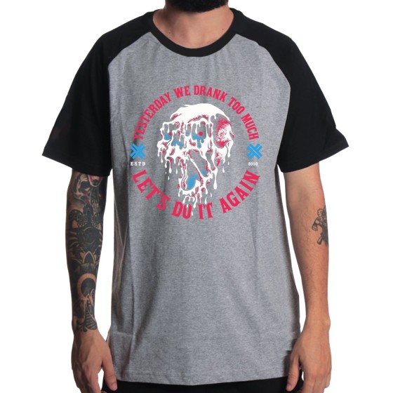 Rockwear Brasil - Camiseta Raglã Electric Callboy Rockwear Preta