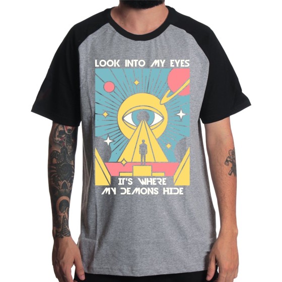 Rockwear Brasil - Camiseta Raglã Imagine Dragons 2 Rockwear Preta
