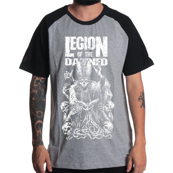 Rockwear Brasil - Camiseta Raglã Legion of Damned Rockwear Preta