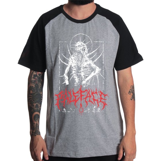 Rockwear Brasil - Camiseta Raglã Paleface 2 Rockwear Preta