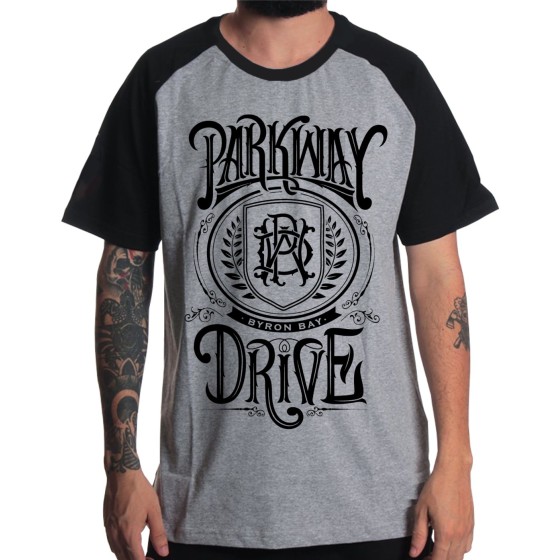 Rockwear Brasil - Camiseta Raglã Parkway Drive Rockwear Preta