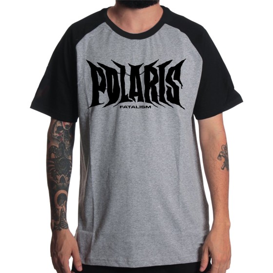Rockwear Brasil - Camiseta Raglã Polaris Rockwear Preta