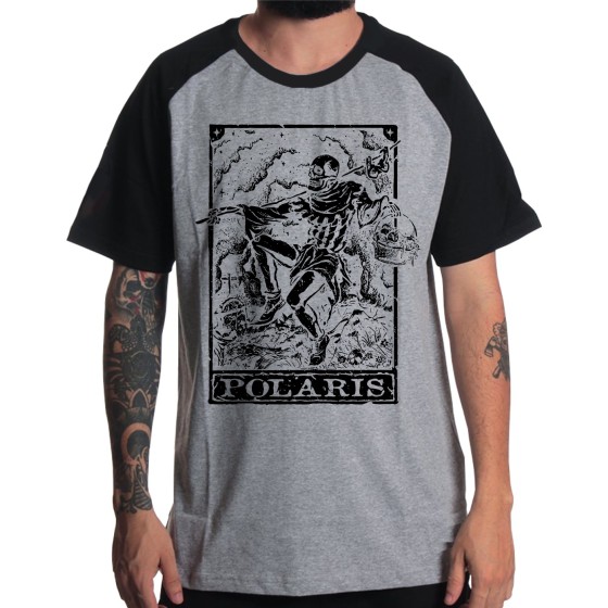 Rockwear Brasil - Camiseta Raglã Polaris 6 Rockwear Preta