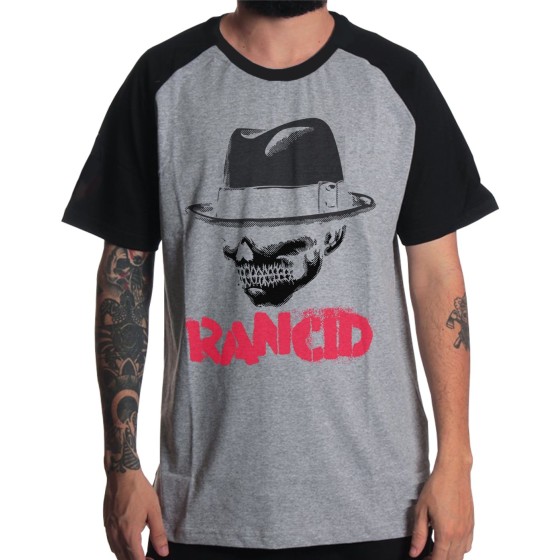 Rockwear Brasil - Camiseta Raglã Rancid Rockwear Preta