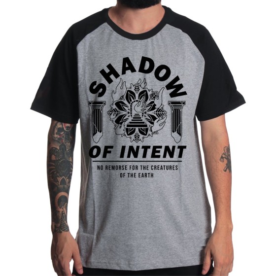 Rockwear Brasil - Camiseta Raglã Shadow Of Intent 2 Rockwear Preta