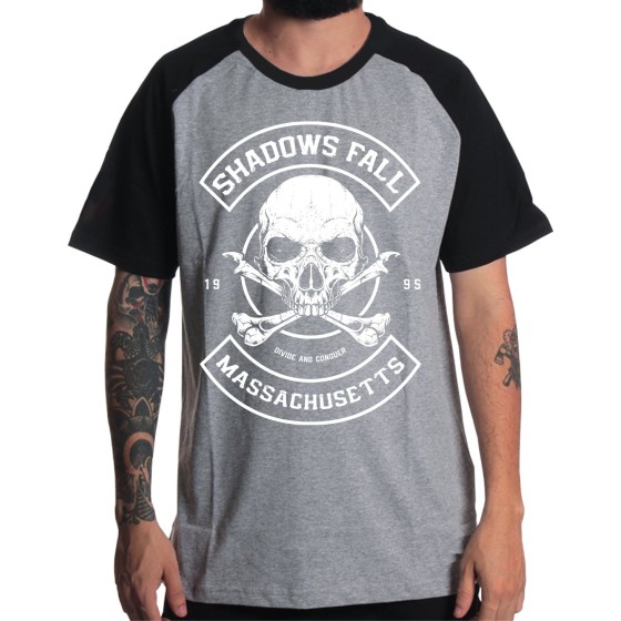 Rockwear Brasil - Camiseta Raglã Shadows Fall Massachutts Rockwear ...