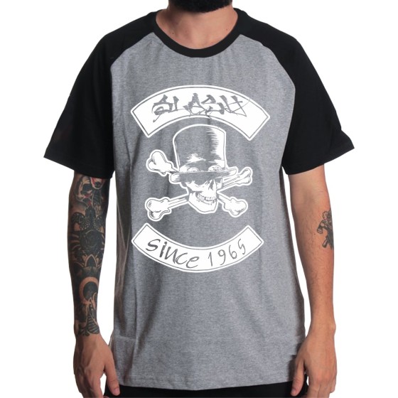 Rockwear Brasil - Camiseta Raglã Slash 4 Rockwear Preta