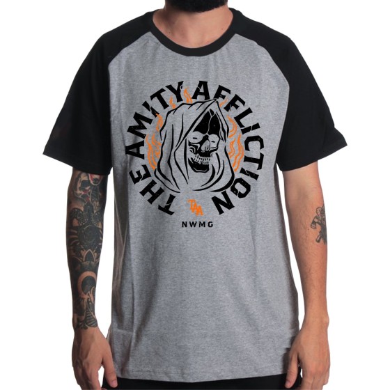 Rockwear Brasil - Camiseta Raglã The Amity Affliction 5 Rockwear Preta