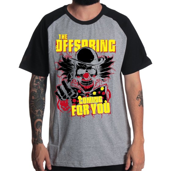 Rockwear Brasil - Camiseta Raglã The Offspring Rockwear Preta