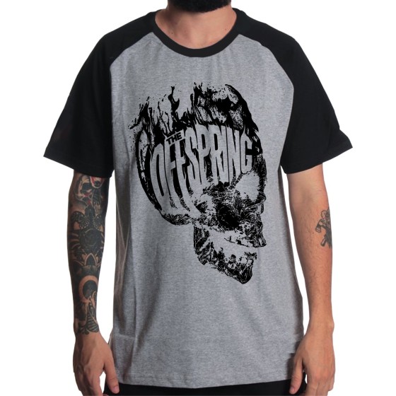 Rockwear Brasil - Camiseta Raglã The Offspring 2 Rockwear Preta
