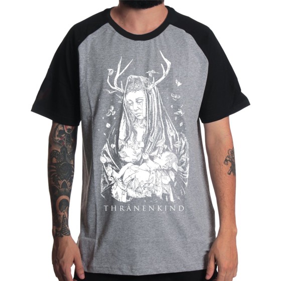 Rockwear Brasil - Camiseta Raglã Thranenkind Rockwear Preta