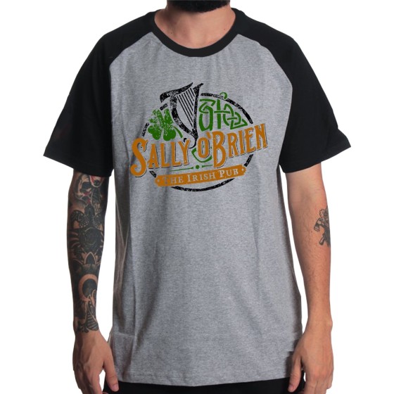 Rockwear Brasil - Camiseta Raglã Versengold Rockwear Preta