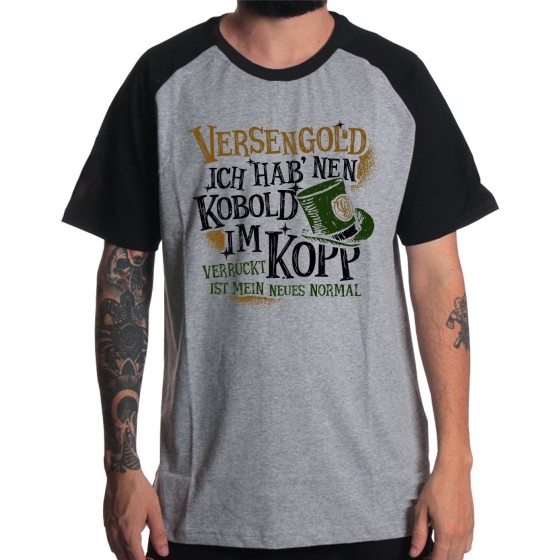 Rockwear Brasil - Camiseta Raglã Versengold 2 Rockwear Preta