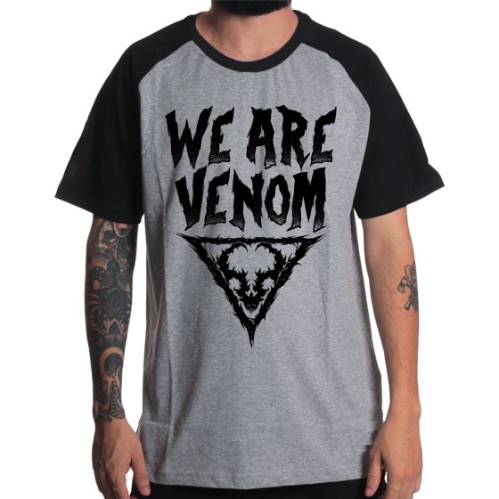 Rockwear Brasil - Camiseta Raglã Vulvodynia 2 Rockwear Preta
