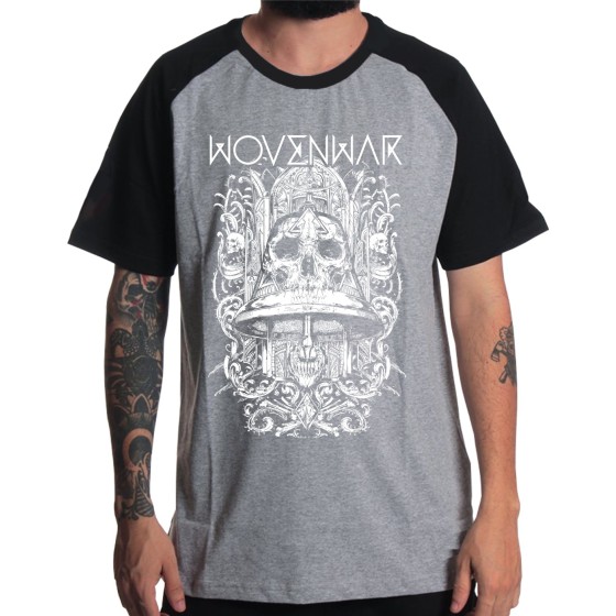 Rockwear Brasil - Camiseta Raglã Wovenwar 2 Rockwear Preta