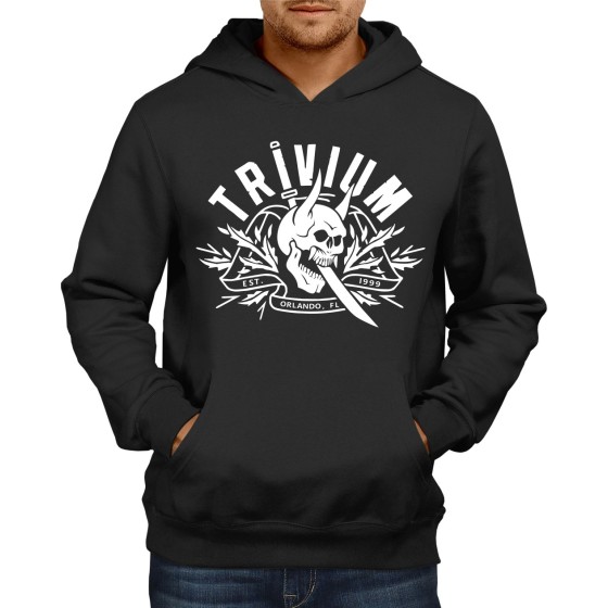 Rockwear Brasil - Moletom Trivium 3 Rockwear Preto