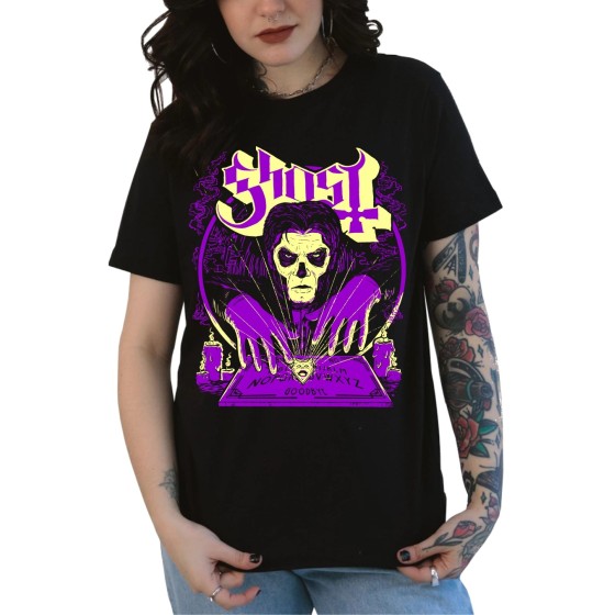Rockwear Brasil - Baby look Ghost 4 Rockwear Preta