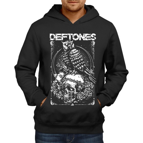 Rockwear Brasil - Moletom Deftones 3 Rockwear Preto