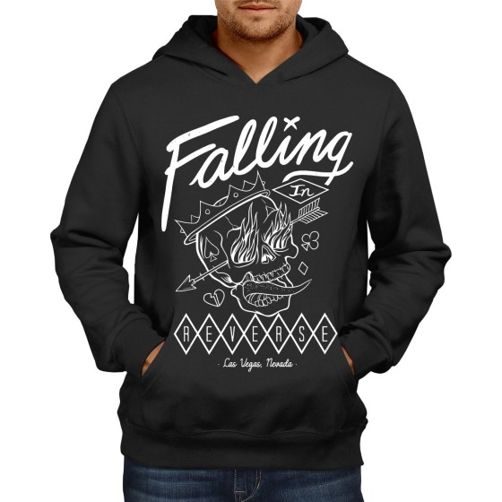 Rockwear Brasil - Moletom Falling In Reverse 2 Rockwear Preto