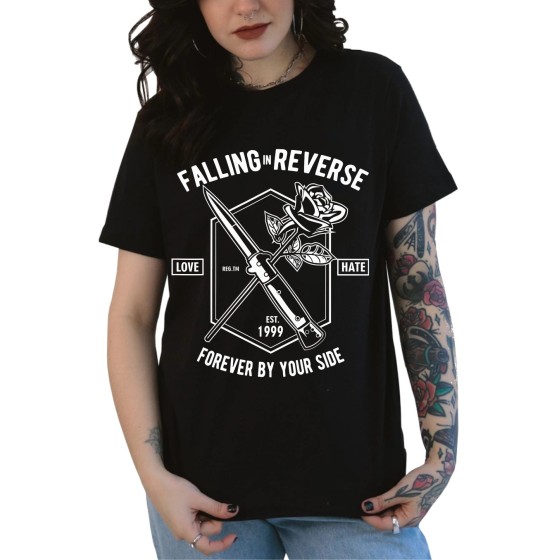 Rockwear Brasil - Baby look Falling In Reverse 3 Rockwear Preta