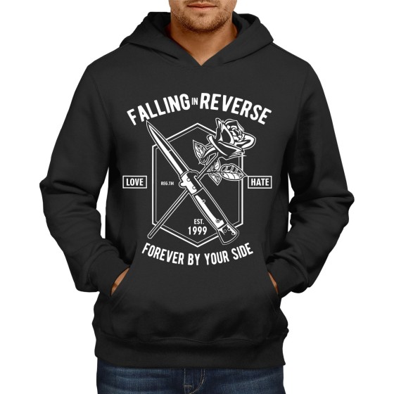Rockwear Brasil - Moletom Falling In Reverse 3 Rockwear Preto