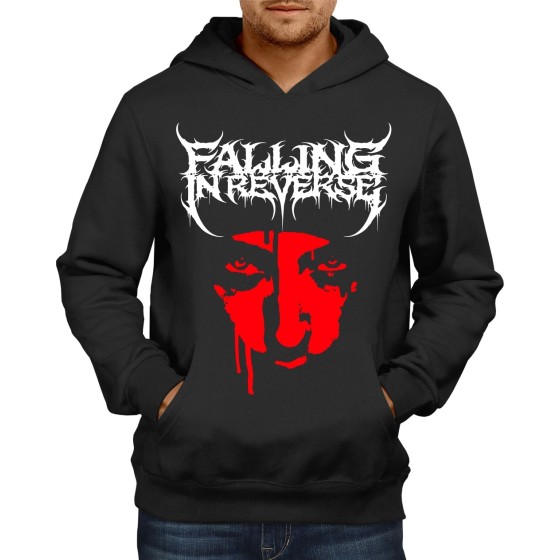 Rockwear Brasil - Moletom Falling In Reverse 4 Rockwear Preto