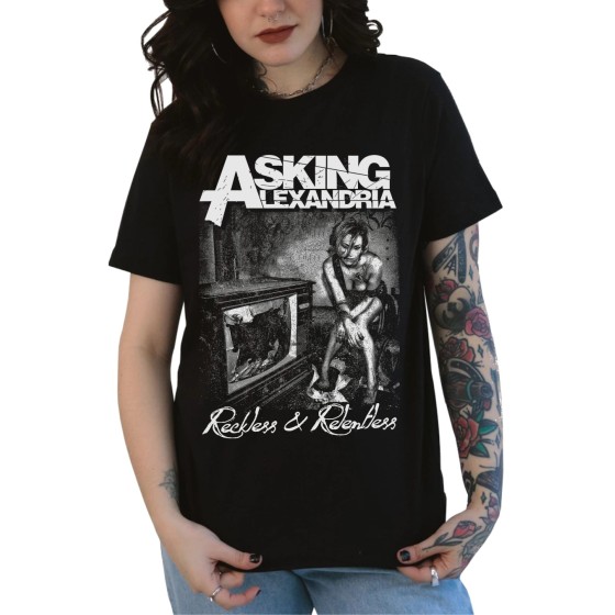 Rockwear Brasil - Baby look Asking Alexandria 4 Rockwear Preta