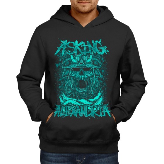 Rockwear Brasil - Moletom Asking Alexandria 5 Rockwear Preto
