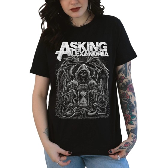 Rockwear Brasil - Baby look Asking Alexandria 6 Rockwear Preta