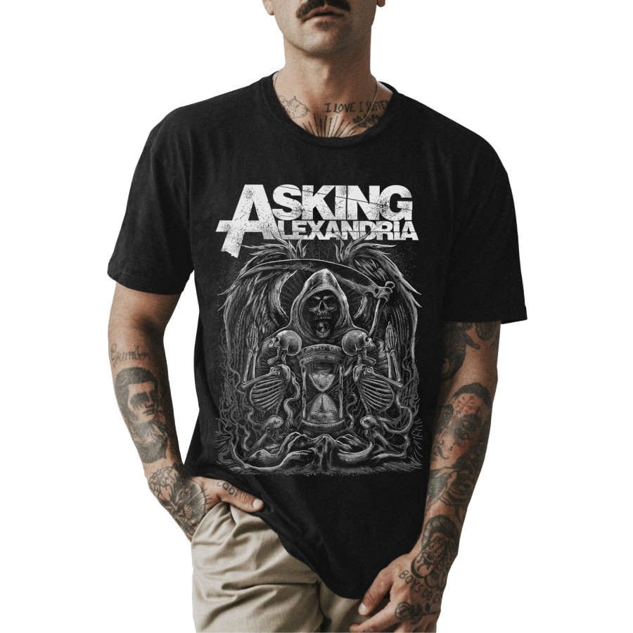 Rockwear Brasil - Camiseta Asking Alexandria 5 Rockwear Preta Rockwear Brasil - Camiseta Asking Alexandria 5 Rockwear Preta