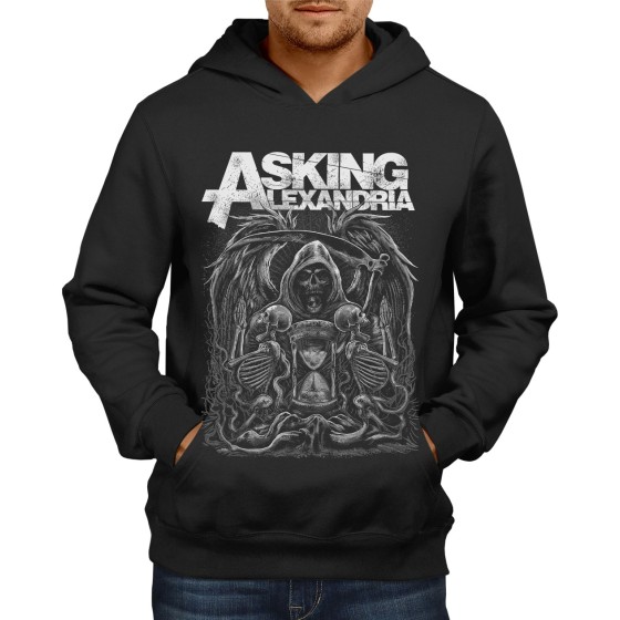 Rockwear Brasil - Moletom Asking Alexandria 6 Rockwear Preto