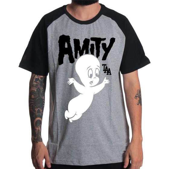 Rockwear Brasil - Camiseta Raglã The Amity Affliction 7 Rockwear Preta