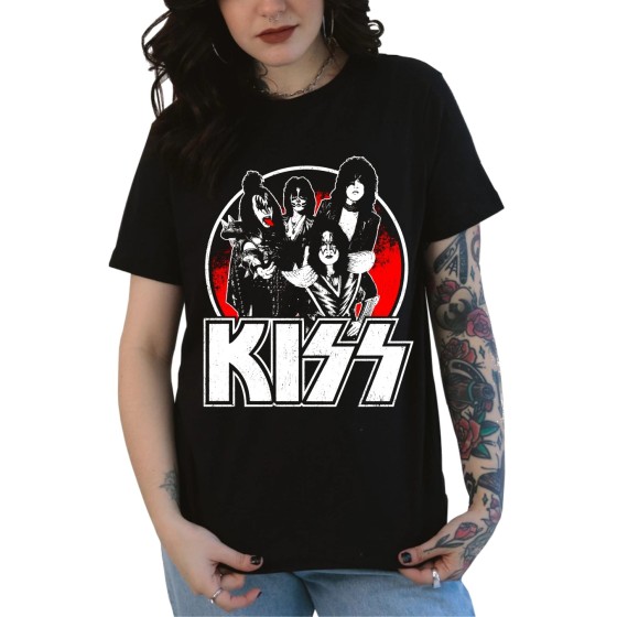Rockwear Brasil - Baby look KISS 4 Rockwear Preta