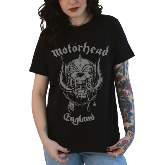 Rockwear Brasil - Baby look Motorhead 3 Rockwear Preta