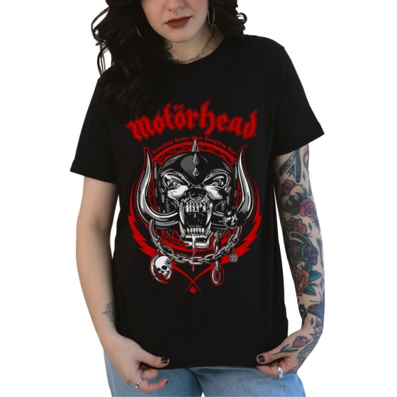 Rockwear Brasil - Baby look Motorhead 4 Rockwear Preta