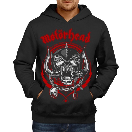 Rockwear Brasil - Moletom Motorhead 4 Rockwear Preto
