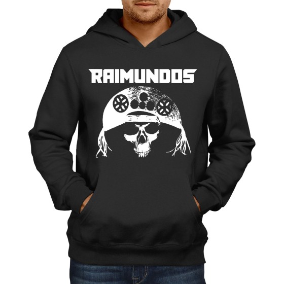 Rockwear Brasil - Moletom Raimundos 3 Rockwear Preto