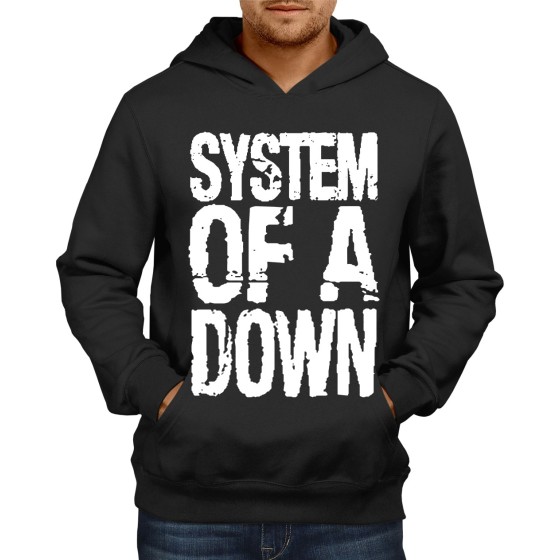 Rockwear Brasil - Moletom System Of A Down 3 Rockwear Preto