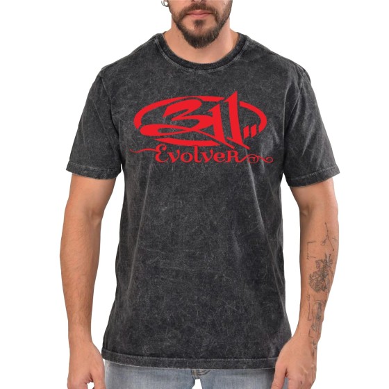 Rockwear Brasil - Camiseta Marmore 311 Rockwear Preta