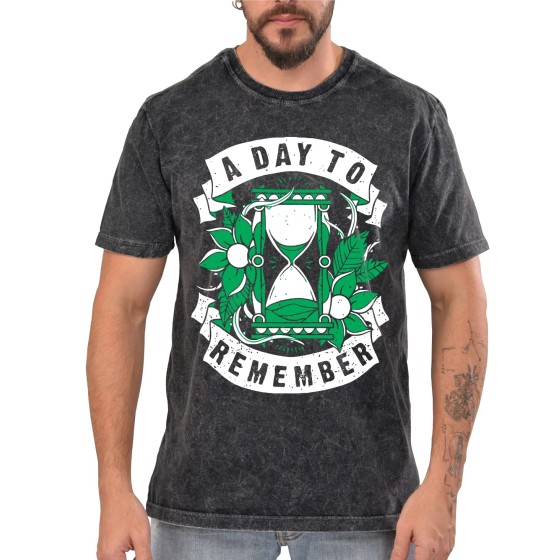 Rockwear Brasil - Camiseta Marmore A Day To Remember Rockwear Preta