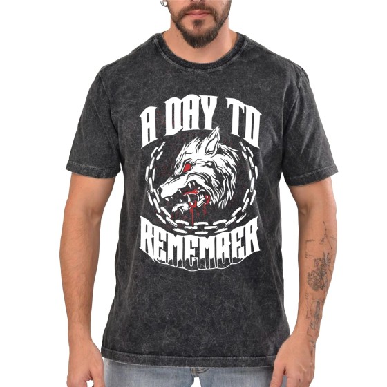 Rockwear Brasil - Camiseta Marmore A Day To Remember 2 Rockwear Preta