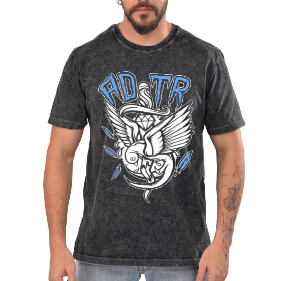Rockwear Brasil - Camiseta Marmore A Day To Remember 4 Rockwear Preta
