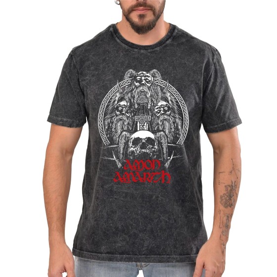 Rockwear Brasil - Camiseta Marmore Amon Amarth 2 Rockwear Preta