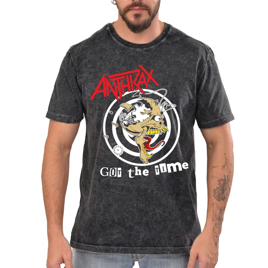 Rockwear Brasil - Camiseta Marmore Anthrax 3 Rockwear Preta Rockwear Brasil - Camiseta Marmore Anthrax 3 Rockwear Preta