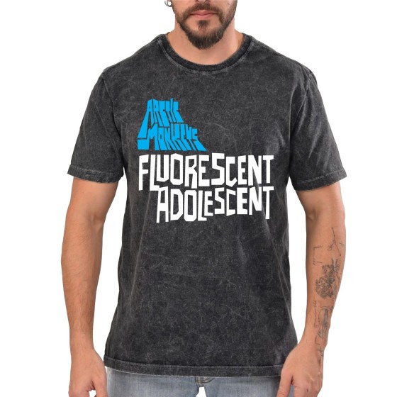 Rockwear Brasil - Camiseta Marmore Arctic Monkeys Rockwear Preta
