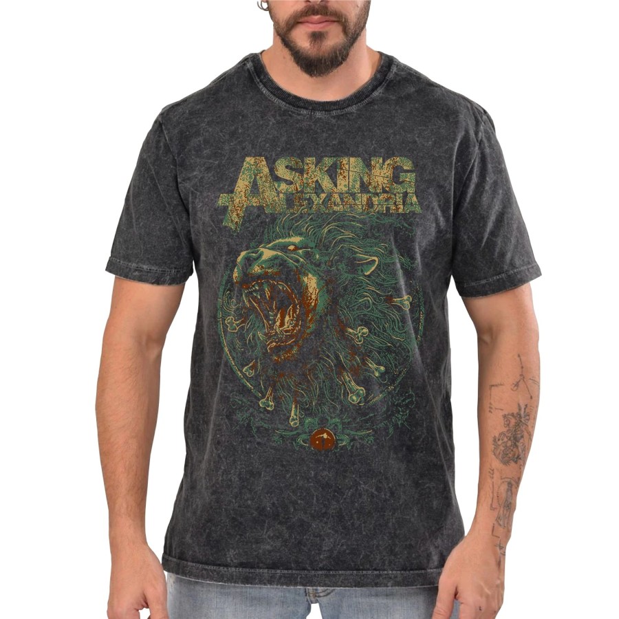 Rockwear Brasil - Camiseta Marmore Asking Alexandria 2 Rockwear Preta