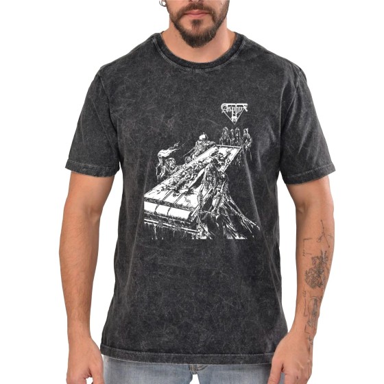 Rockwear Brasil - Camiseta Marmore Asphyx 2 Rockwear Preta