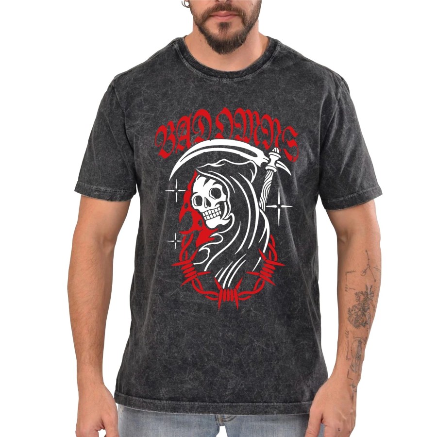 Rockwear Brasil - Camiseta Marmore Bad Omens Rockwear Preta Rockwear Brasil - Camiseta Marmore Bad Omens Rockwear Preta