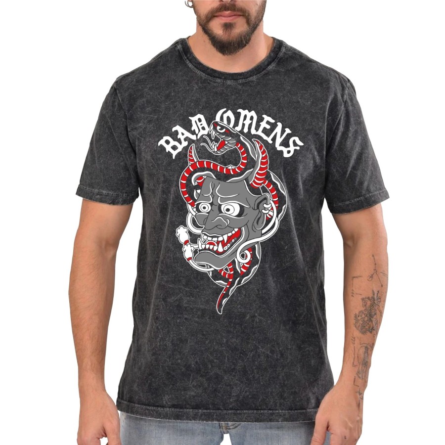 Rockwear Brasil - Camiseta Marmore Bad Omens 3 Rockwear Preta Rockwear Brasil - Camiseta Marmore Bad Omens 3 Rockwear Preta
