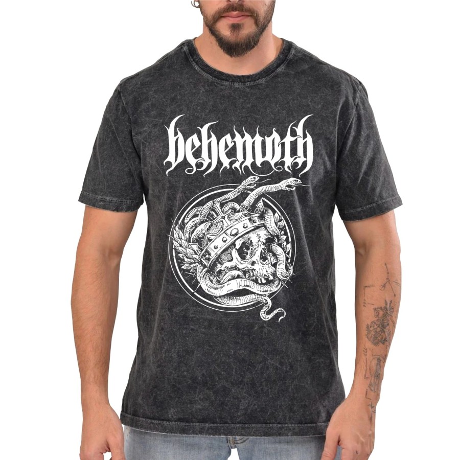 Rockwear Brasil - Camiseta Marmore Behemoth Rockwear Preta Rockwear Brasil - Camiseta Marmore Behemoth Rockwear Preta